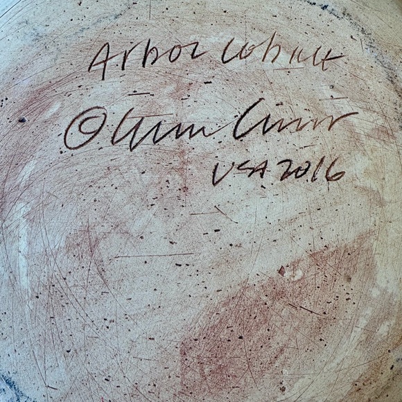 Terrafirma Ceramics Fern Cobalt Large Handmade   Super Bowl Studio Pottery USA - Picture 7 of 10